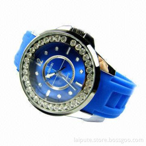 Promotional Ladies' Cheap Watch with Fashionable Design and Diamond
